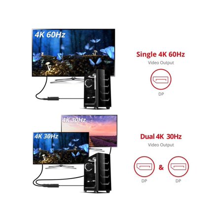 UPC: 0662774043289 | Siig 1X2 Dp 1.2 To Displayport Mst Hub – Multi Monitor Splitter