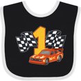 thumbnail image 3 of Inktastic Number One Race Car Boys or Girls Baby Bib, 3 of 4