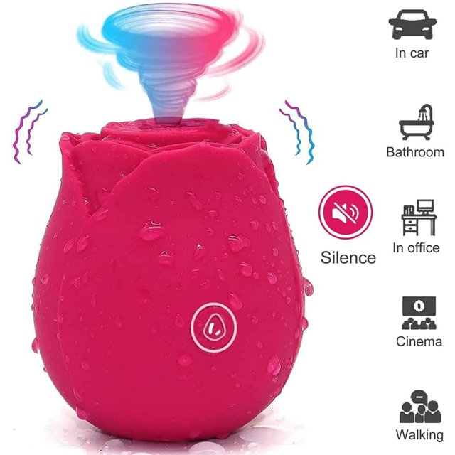 Juguete rosa para mujer, vibrador y juguetes sexuales para adultos con 10 estimuladores de clítoris vibratorios para mujeres y parejas
