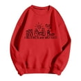 thumbnail image 3 of A Thrill Of Hope The Weary World Rejoices Sweatshirts for Women Long Sleeve Crewneck Christmas Sweatshirt Pullover Tops, 3 of 5