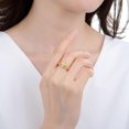 thumbnail image 2 of Dainty Cross Open Ring for Women Men Adjustable Cross Faith Hope Wedding Statement Finger Band Stackable Cubic Zirconia Ring Christian Religious Jewelry Simple Fashion Gift for Best Friends, 2 of 6