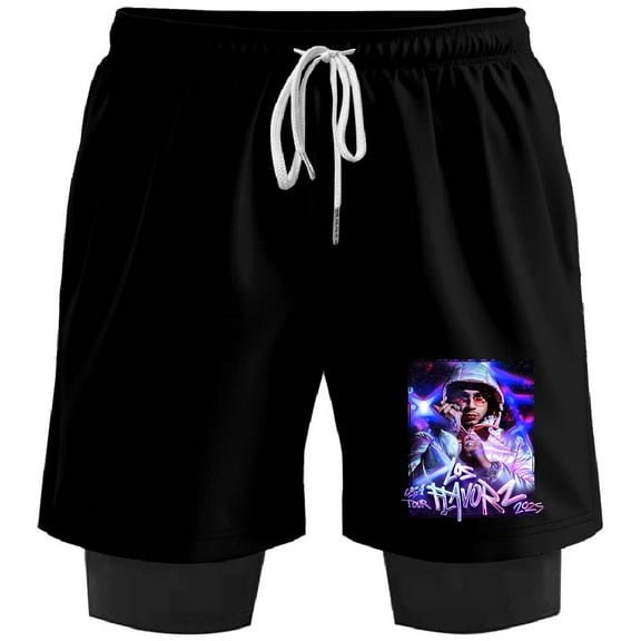 Dei V Los Flavorz USA Tour 2025 Merch Sweatshorts Women Men Short Basketball Pants Outdoor Sportwear