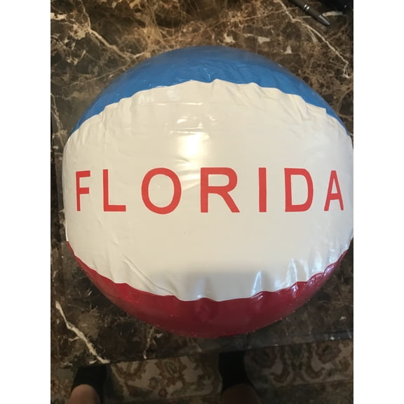 Vivla 11" Florida Inflatable Beach Ball for Kids, a Perfect Pool toy.