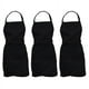 thumbnail image 1 of 3X Delantal con Bolsillo Delantero de Cocina de Color Negro, 1 of 3