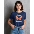 thumbnail image 2 of Nourish Yourself Buttefly Shaped T-Shirt Women -Image by Shutterstock, Female Medium, 2 of 4