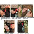 thumbnail image 5 of 4 piezas SSuperp Hebilla para botella de agua soporte llavero táctico mosquetón multifuncional, 5 of 5