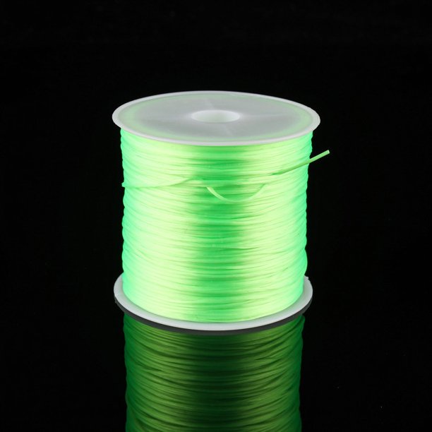 Hilo elástico plano, cuerda elástica de seda plana de cristal, cuerda elástica para bricolaje, pulsera de cuentas, cuerda para enhebrar, hilo de spandex