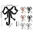 thumbnail image 3 of Small Rose Gold Bow Hook by Dusknt Bow Knot Hooks Alloy Hanging Bowknot for Kitchen Bathroom Laundry Multi Purpose Decorative Wall Hooks for Coats Keys Hats Towels, 3 of 9