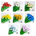 thumbnail image 3 of Moyic 10X Artificial PU Simulación Flores falsas Ramo Flores Boda Realista para Garden Party Accesorios de oficina Flores artificiales Naranja, 3 of 6