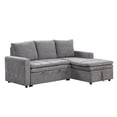 thumbnail image 6 of Harper & Bright Designs L Shaped Couch with Pull Out Bed and Storage, Sectional Sleeper Sofa with Chaise for Small Space Apartments, Gray, 6 of 18