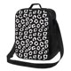 thumbnail image 1 of Disketp Black Leopard Bolsa Térmica Estampada para Almuerzo, Lonchera para Hombres y Mujeres Adultos, 1 of 7