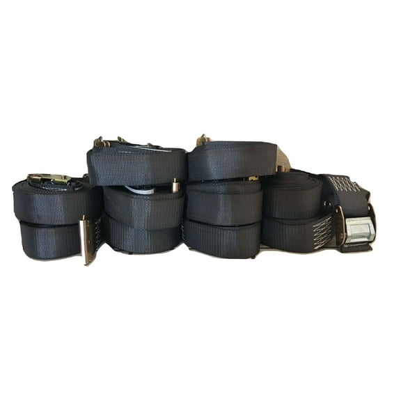 2" x 16 Ft Interior Van Cam Buckle E-Track Strap w/ Spring E Fittings | 10 PACK