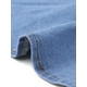 thumbnail image 5 of Falda de mezclilla ajustada con volantes en la parte inferior, de longitud a la rodilla, para mujer, color azul cielo, 5 of 6