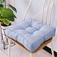 thumbnail image 4 of Cojines de asiento de piso cuadrado Cojines, Cojín de meditación de yoga de espesor suave Cojín de lino Tatami Cojín de lectura Cojín de silla Asiento informal para adultos y niños Xemadio CZJJ-ZC51-13, 4 of 5