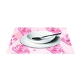 thumbnail image 3 of Cat Paw Pink and Diamond 12×18 inch Placemats Heat Resistant Washable Foldable Rectangular Placemats Set Decoration Indoor Outdoor for Kitchen Dining Table 4PCs, 3 of 8