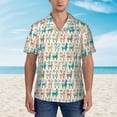 thumbnail image 3 of 80s 90s Party Mens Hawaiian Shirt Short Sleeve Casual Button Up Tropical Summer Beach Shirt, 3 of 9