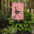 thumbnail image 2 of Caroline's Treasures BB7897GF Toulouse Goose Pink Check Flag Garden Size , Small, multicolor, 2 of 3
