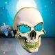 thumbnail image 2 of Máscara de Halloween con luz LED y cabeza de calavera, luminosa y aterradora, para cosplay (sin pilas), 2 of 7