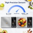 thumbnail image 5 of Smart Food Scale with Nutritional Calculator, Free APP with 24 Nutrients Tracking, Calorie, Macro, Premium Stainless Steel Digital Food Scale for Meal Prep Weight Loss, Grams/Ounces, 11lb Capacity, 5 of 19