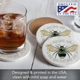 thumbnail image 6 of Thirstystone Summer Buzz 4-Pack Round Absorbent Stone Coasters, 6 of 8