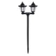 thumbnail image 1 of Faroles de exterior impermeables, lámpara de pie decorativa vintage para patio, jardín, patio, puerta delantera/trasera, faros de dos postes, lámparas de pie solares., 1 of 7