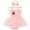 Strawberry Pink, variant on Baby Girls 1st Birthday Clothes Sleeveless Mesh Dress Bodysuit Gifts for Toddler Girls One Year Old Pink Dresses