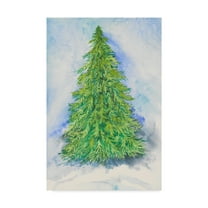 Trademark Fine Art 'Evergreen Tree' Canvas Art by Joanne Porter