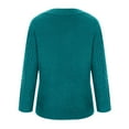 thumbnail image 5 of Aloohaidyvio Sweaters for Women,Women Long Sleeve Solid Color V Neck Top Casual Loose Knitted Sweaters, 5 of 6