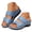 Sky Blue, variant on Dakaela Orthopedic Wedges Sandals for Women Arch Support Open Toe Platform Slip on Slides Summer Dressy Casual Walking Shoes with Hook and Loop Size 6-10 Red