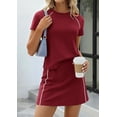 thumbnail image 7 of PRETTYGARDEN Women's Summer 2 Piece Skirt Sets Short Sleeve Shirts Tops Skorts Matching Workout Clothes Travel Outfits, 7 of 7