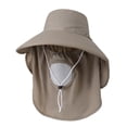 thumbnail image 2 of Noric Women Summer Sun Hat with Face Cover Shield Neck Flap Wide Brim UPF 50+ UV Protection Foldable Hats for Gardening Fishing Outdoor, 2 of 6
