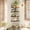 Rustic Brown, variant on Fairy 4 Tier Rustic Brown Corner Floating Shelves for Wall, Farmhouse Corner Shelf Unit
