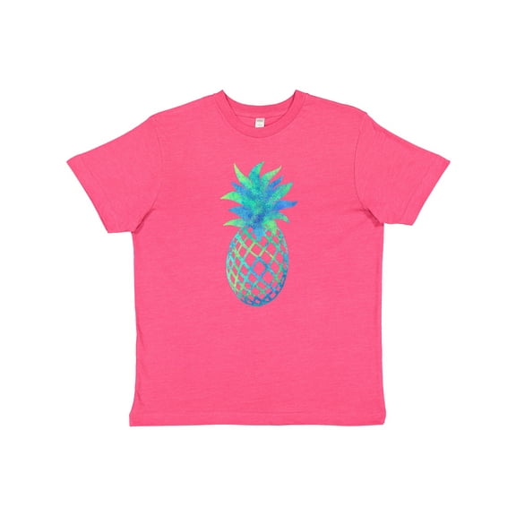 Inktastic Blue and Green Pineapple Youth T-Shirt