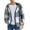 Blue Block, variant on COOFANDY Men's Flannel Hooded Shirt Jacket Plaid Hoodie Zipper Sherpa Lined Winter Thermal Flannel