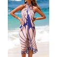 thumbnail image 6 of SHEWIN Womens Swimsuit Cover ups Sarong Wraps for Women Bikini Bathing Suit Cover Up Sarong Pareo Wraps Beach Coverup Blue Seashell, 6 of 10