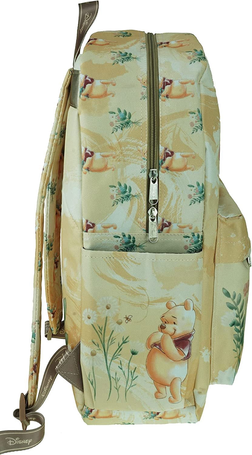 Disney Winnie The Pooh Backpack 17" with Laptop Compartment for School, Travel, and Work