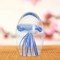 thumbnail image 6 of Jellyfish Figurine Desktop Decoration Centerpiece Hand Blown Desk, 6 of 7