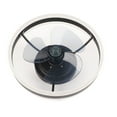 thumbnail image 2 of Luz de ventilador de techo lámpara de ventilador de 6 velocidades pantalla acrílica con control remoto de 110 V para sala de estar ANGGREK Otros, 2 of 8