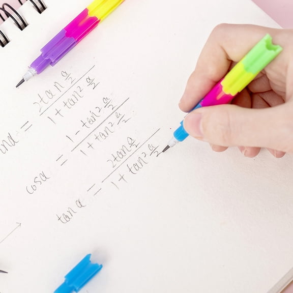 BESTYASH 20Pcs Creative Stackable Pencils Plastic Non Breakable Lead Smooth Writing Pencils