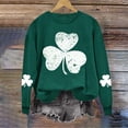 thumbnail image 4 of Njagoc3 Womens Round Neck St. Patrick'S Day Printed Long Sleeve Tops Sweatshirts, 4 of 6