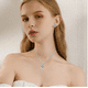 thumbnail image 4 of Juego De Collar Y Aretes Mujer Plata 925 Con Zirconia+caja Plata  Corazon, 4 of 5