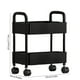 thumbnail image 5 of Carrito utilitario con ruedas de 4 niveles, ruedas bloqueables y reposabrazos. Amplio organizador para artículos de tocador y cocina. Estructura de acero resistente para uso doméstico o de, 5 of 7