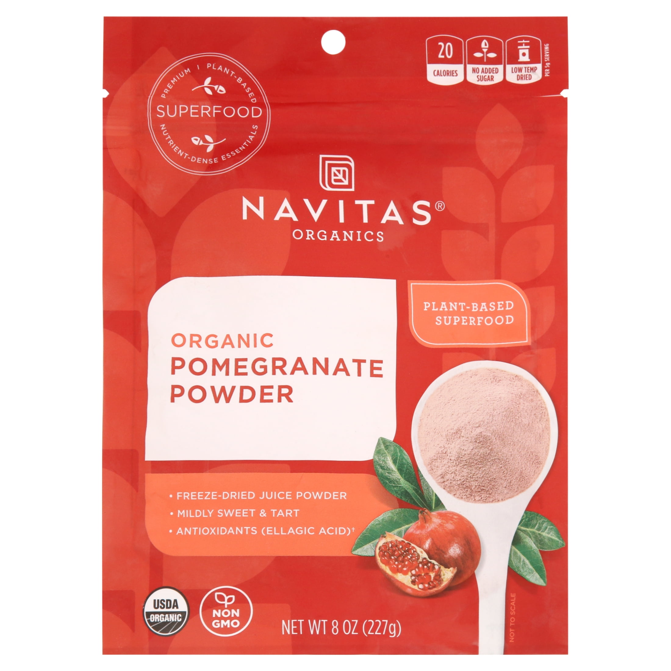 Navitas Naturals Pomegranate Powder - Organic - Freeze-Dried, 8 oz