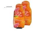 thumbnail image 6 of Sikiie Orange Flower Psychedelic Car Seat Protector 2 Pack Car Seat Cushion Mat, Car Seat Covers for SUV, Truck, Van, 6 of 7