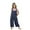 Navy, variant on Fancifize Girls Overalls Kids Casual Sleeveless Wide Leg Jumpsuit Loose Rompers with Pockets Kids Square Neck Summer Beach Jumpsuit