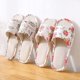 thumbnail image 2 of Pantuflas de lino de verano con estampado pastoral para el hogar, antideslizantes, para parejas, de lino, para hombres y mujeres, para viajes, de algodón y lino, 2 of 6