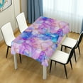 thumbnail image 4 of Yayeee Tablecloths 60" x 120" Rectangle Wrinkle Resistant Party Table Cover, Pastel Pink Marble Pattern, 4 of 8
