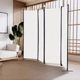 thumbnail image 4 of Gaildon 84”W×67”H 4-Pane Portable Folding Privacy Room divider,White, 4 of 9