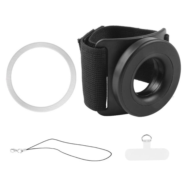Universal Magnetic Phone Holder with Rotatable Wrist Strap for Navigation, Live Streaming, and Gym Use - Compatible with iPhone 12+ and More