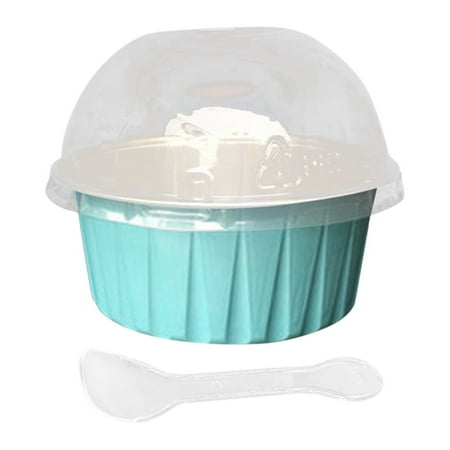 

Huaai Cake Mould Aluminum Foil Cupcake Lined Aluminum Foil Mini Cupcake Container With Cover Baking Cup Muffin Liner Blue